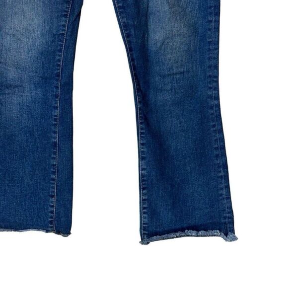 Free People Ankle Cropped Raw Hem Jeans in Blue Wash 28 - Picture 13 of 14